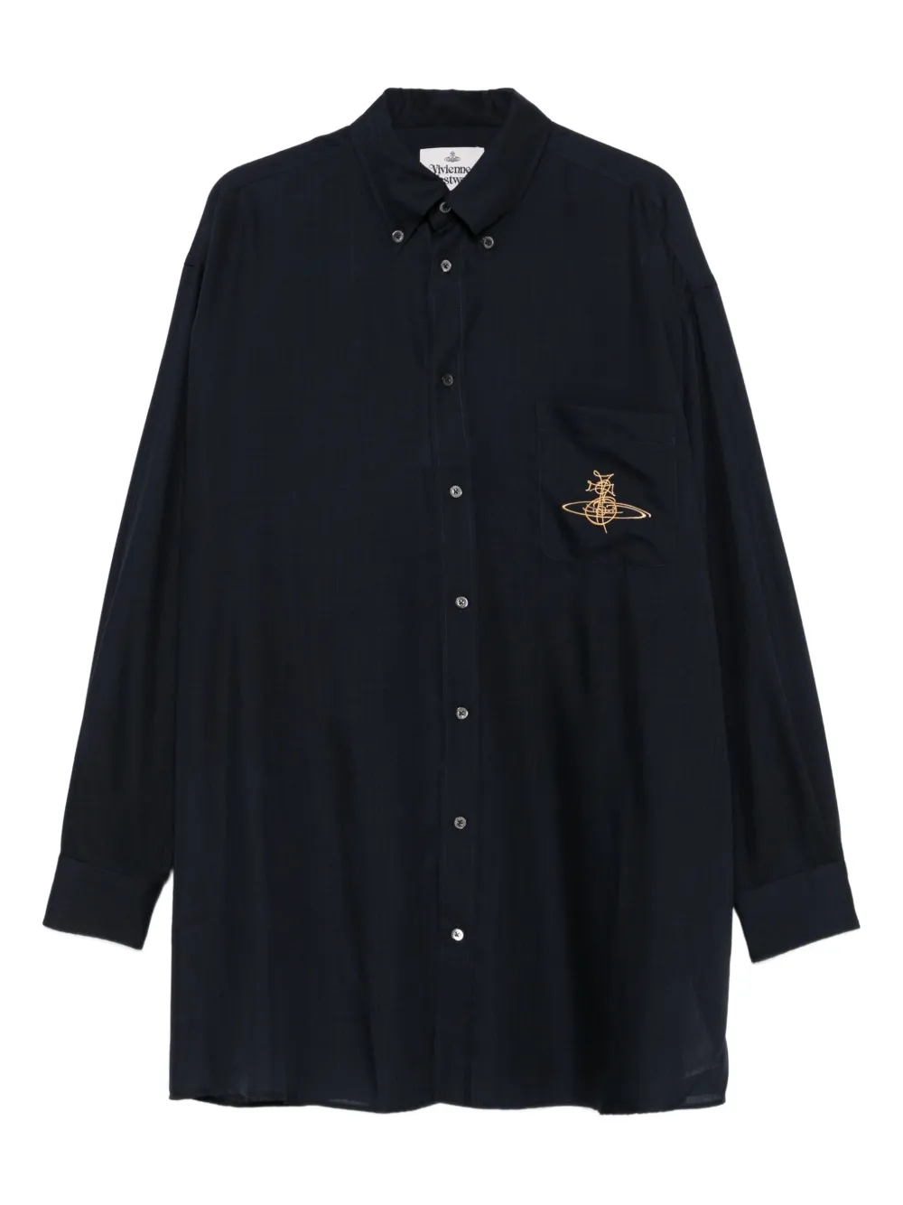Vivienne Westwood Orb-embroidered shirt | Blue | Image 1