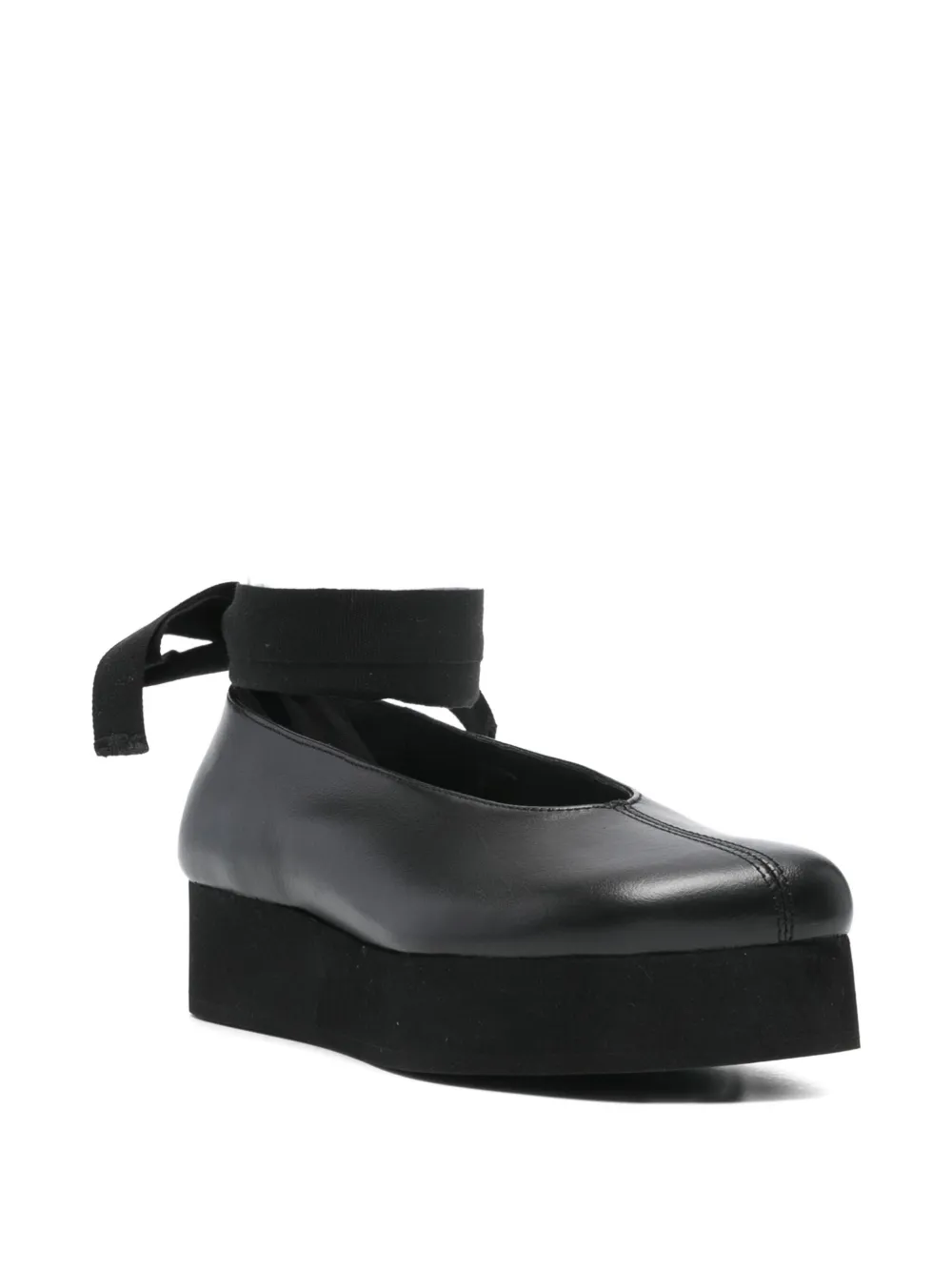 Comme Des Garçons ribbon-bow platform ballet flats | Image 2