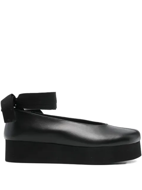 Comme Des Garçons ribbon-bow platform ballet flats