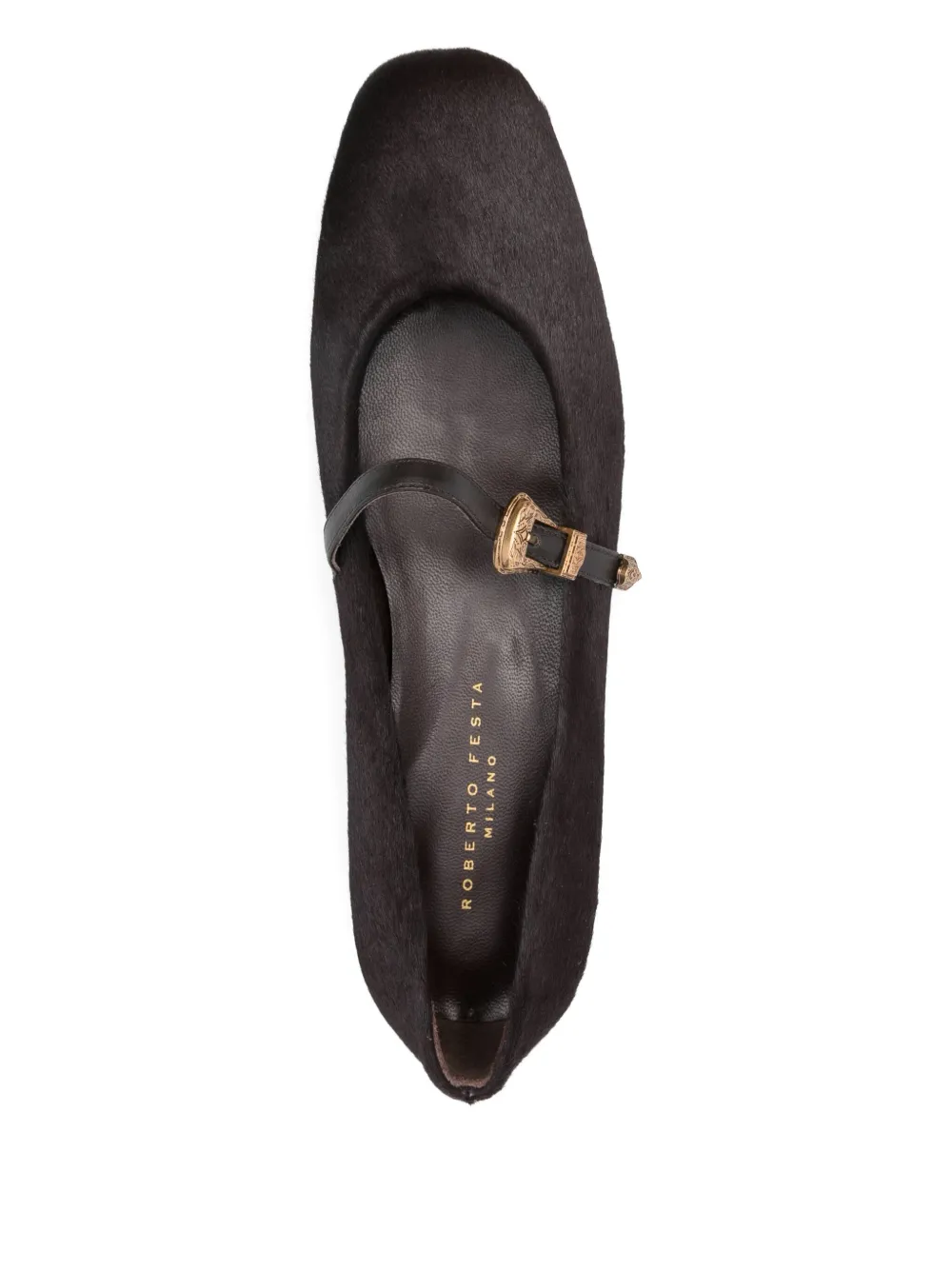 Roberto Festa buckle-detail ballet flats Brown