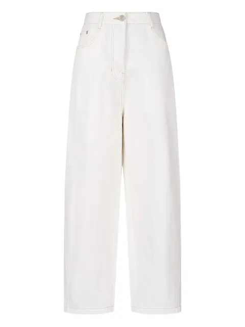 TOMBOY contrast-stitch cotton jeans 