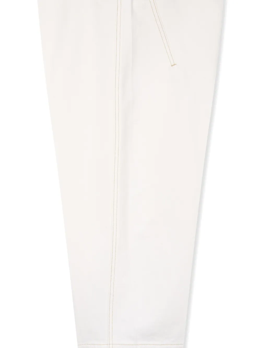 Studio Tomboy Contrast-stitch Cotton Jeans In White