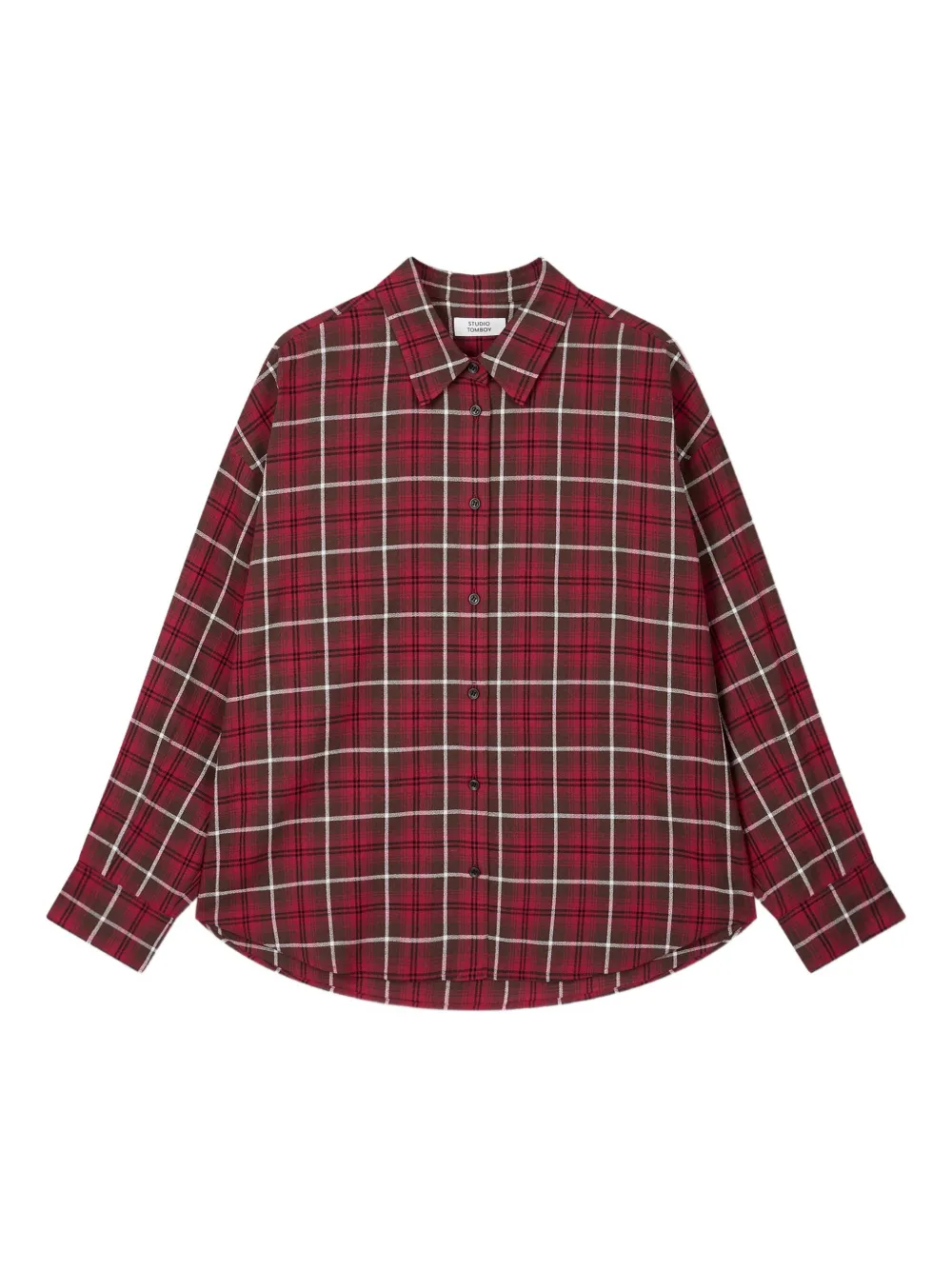 STUDIO TOMBOY checked shirt | Red | Image 1