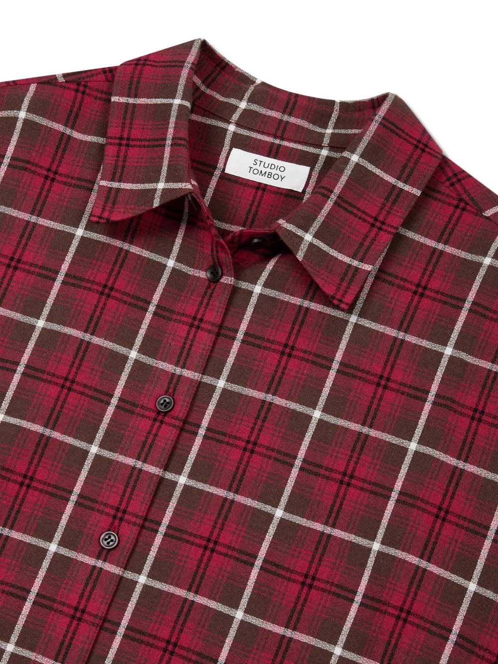 TOMBOY Geruit blouse Rood