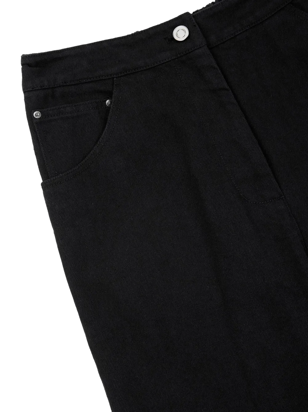 STUDIO TOMBOY Katoenen jeans met elastische taille Zwart