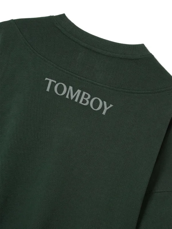 TOMBOY round-neck Cotton Sweatshirt | Green | FARFETCH CA