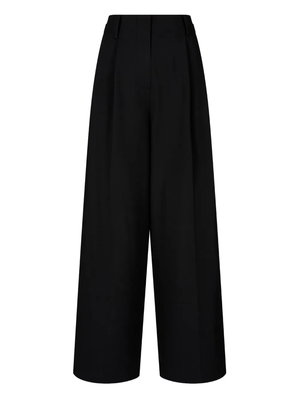 Studio Tomboy Pleated Wide-leg Trousers In Black