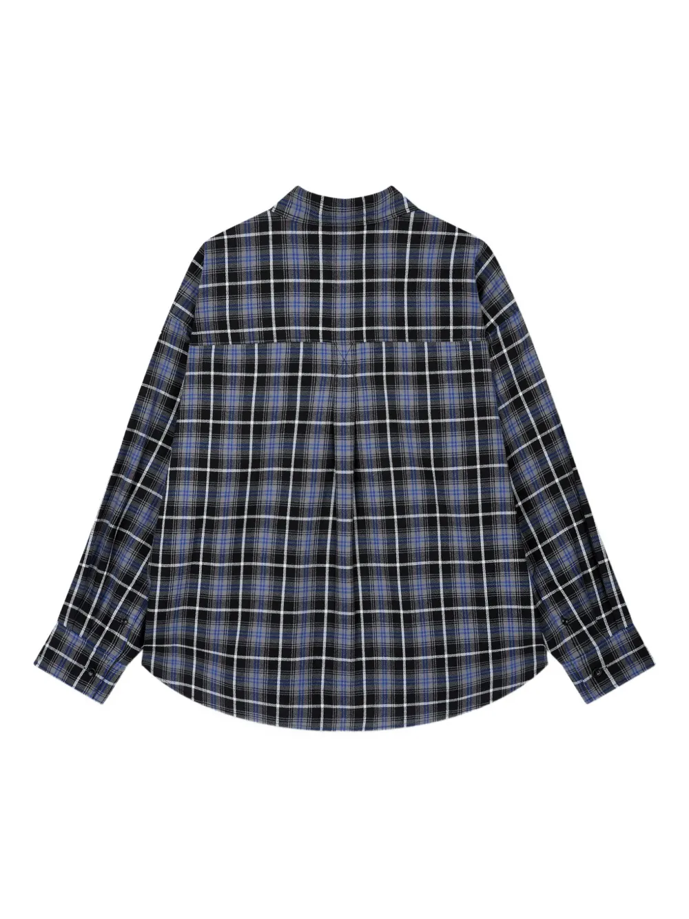 STUDIO TOMBOY Geruit katoenen blouse - Zwart