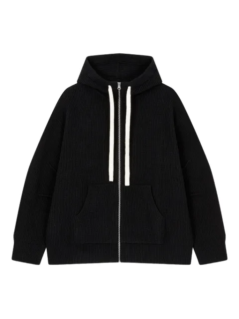 STUDIO TOMBOY ribbed-knit hooded sweater
