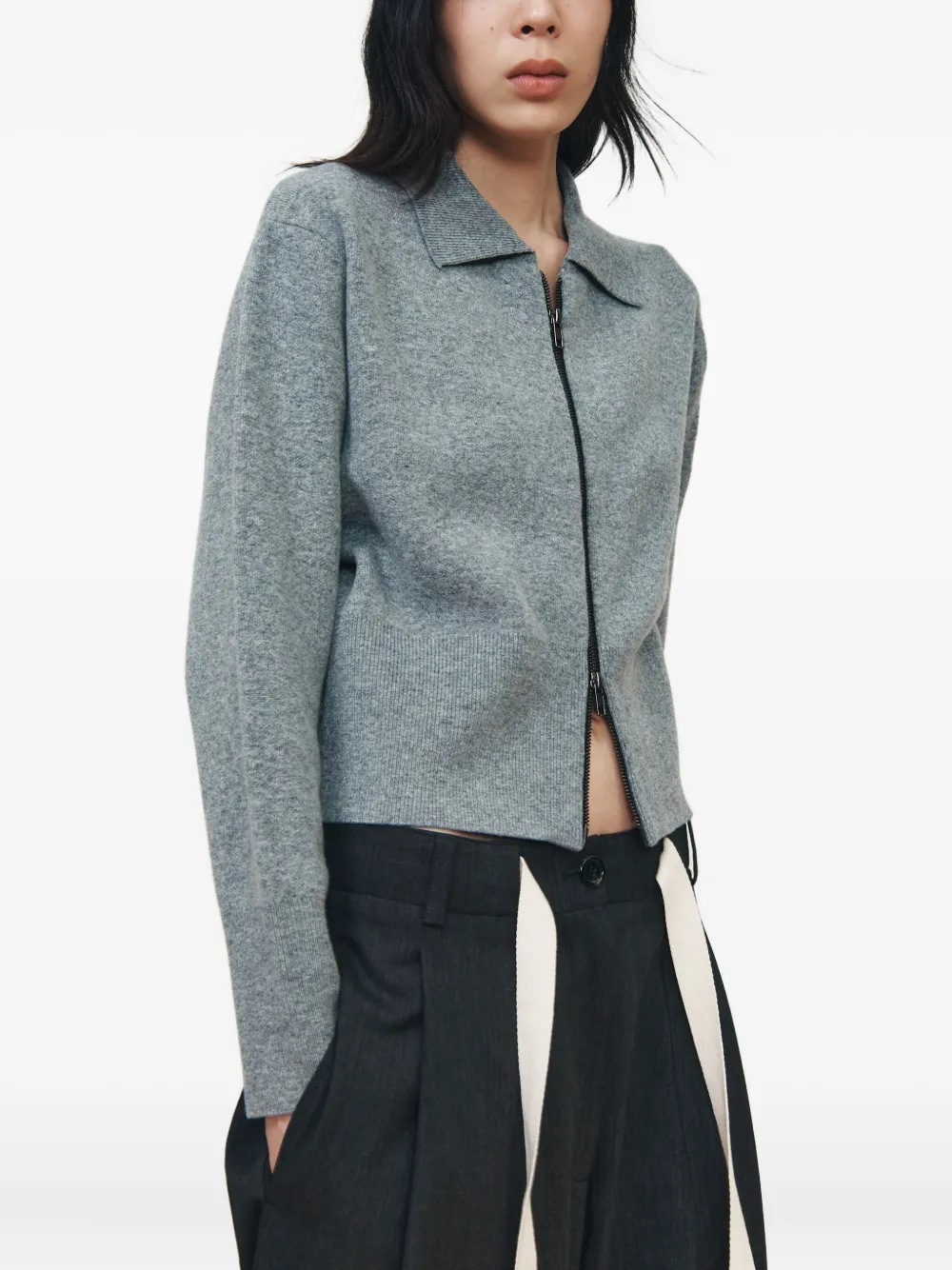 STUDIO TOMBOY zip-front polo-neck cardigan | Cardigans | Image 2
