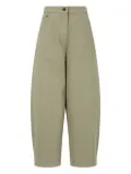 STUDIO TOMBOY elastic-waist patch-pocket trousers - Green