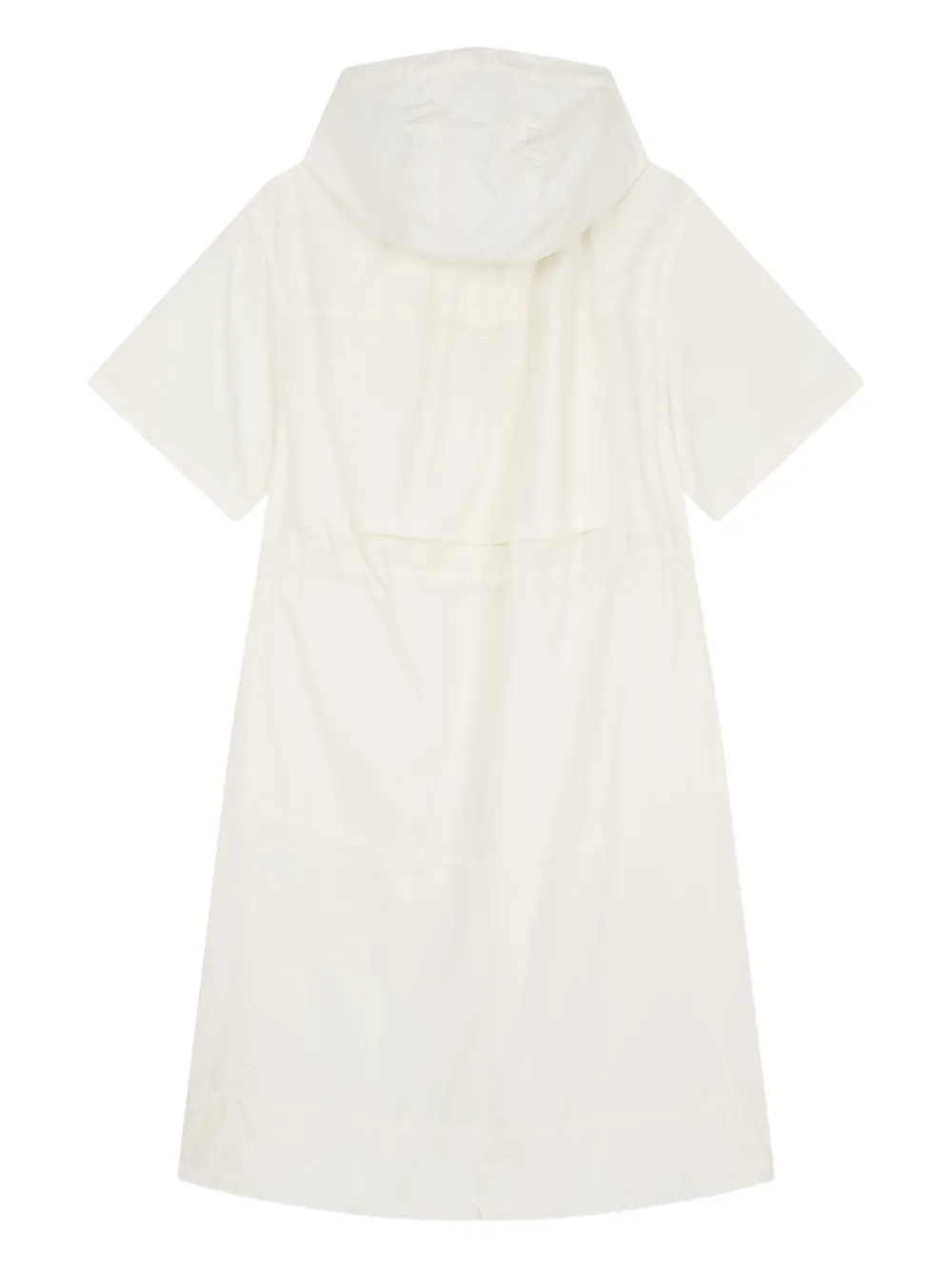 STUDIO TOMBOY Mini-jurk met korte mouwen en capuchon - Wit