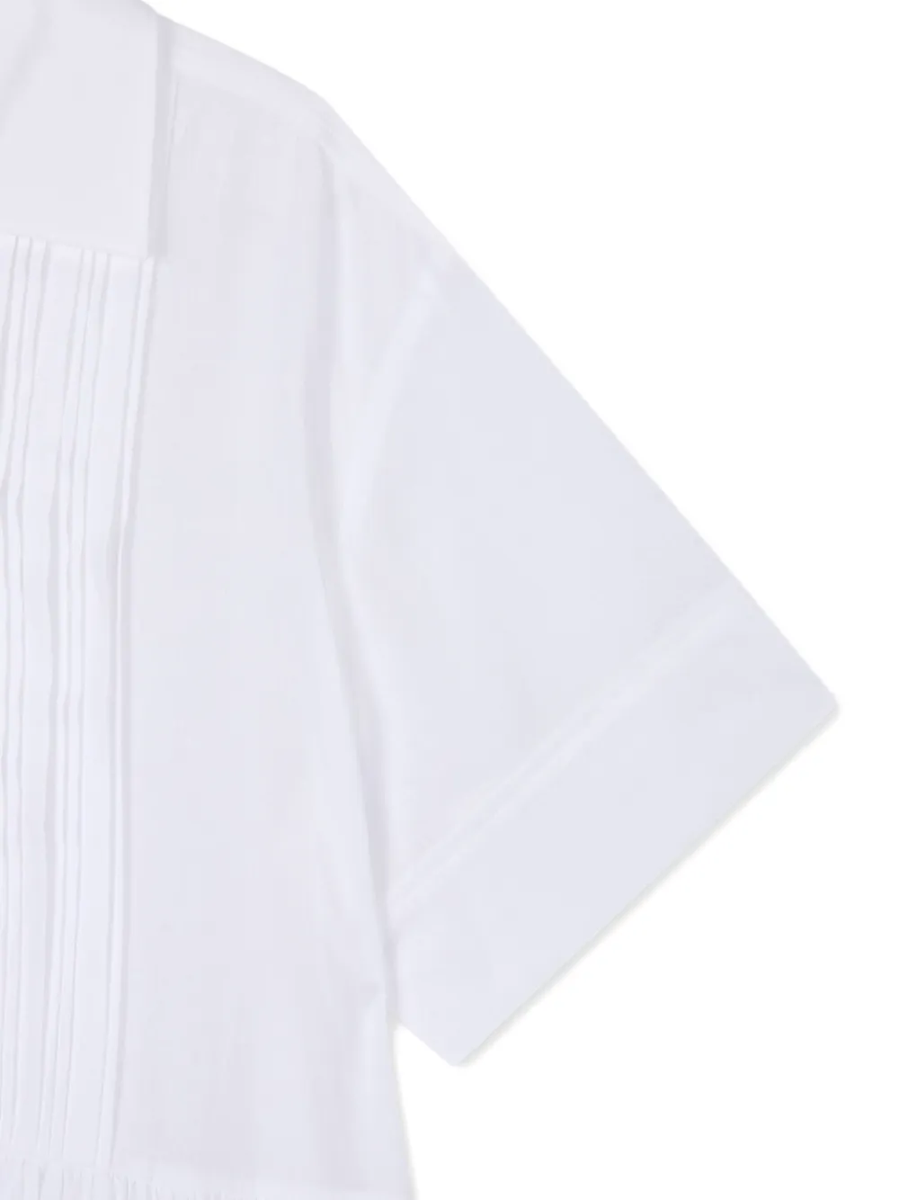 STUDIO TOMBOY Mini-blousejurk met kraag en plooien Wit