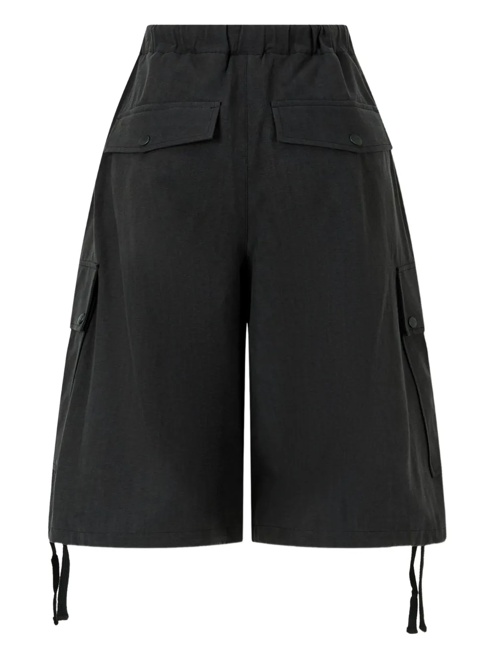 Studio Tomboy Pleated Cargo Shorts In Black