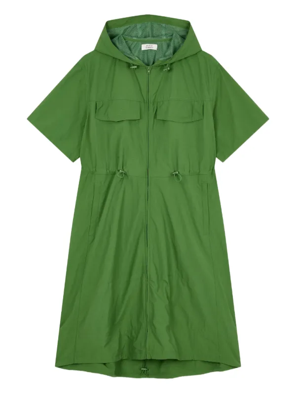 hooded short sleeve dress Studio Tomboy Hooded Mini Dress