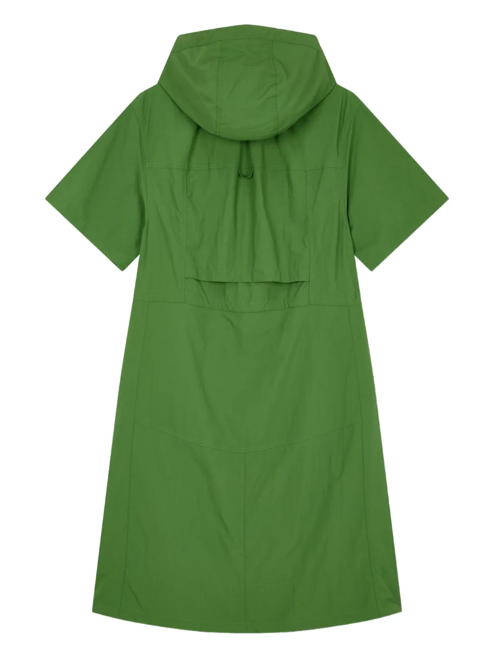 STUDIO TOMBOY Mini-jurk met korte mouwen en capuchon - Groen
