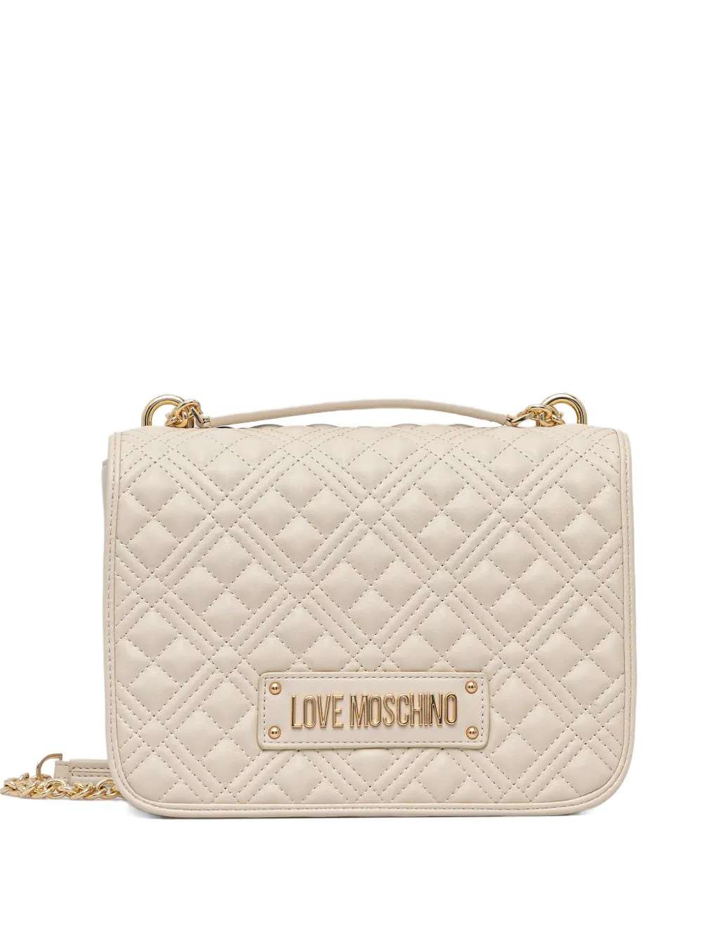 Love Moschino quilted shoulder bag - Toni neutri