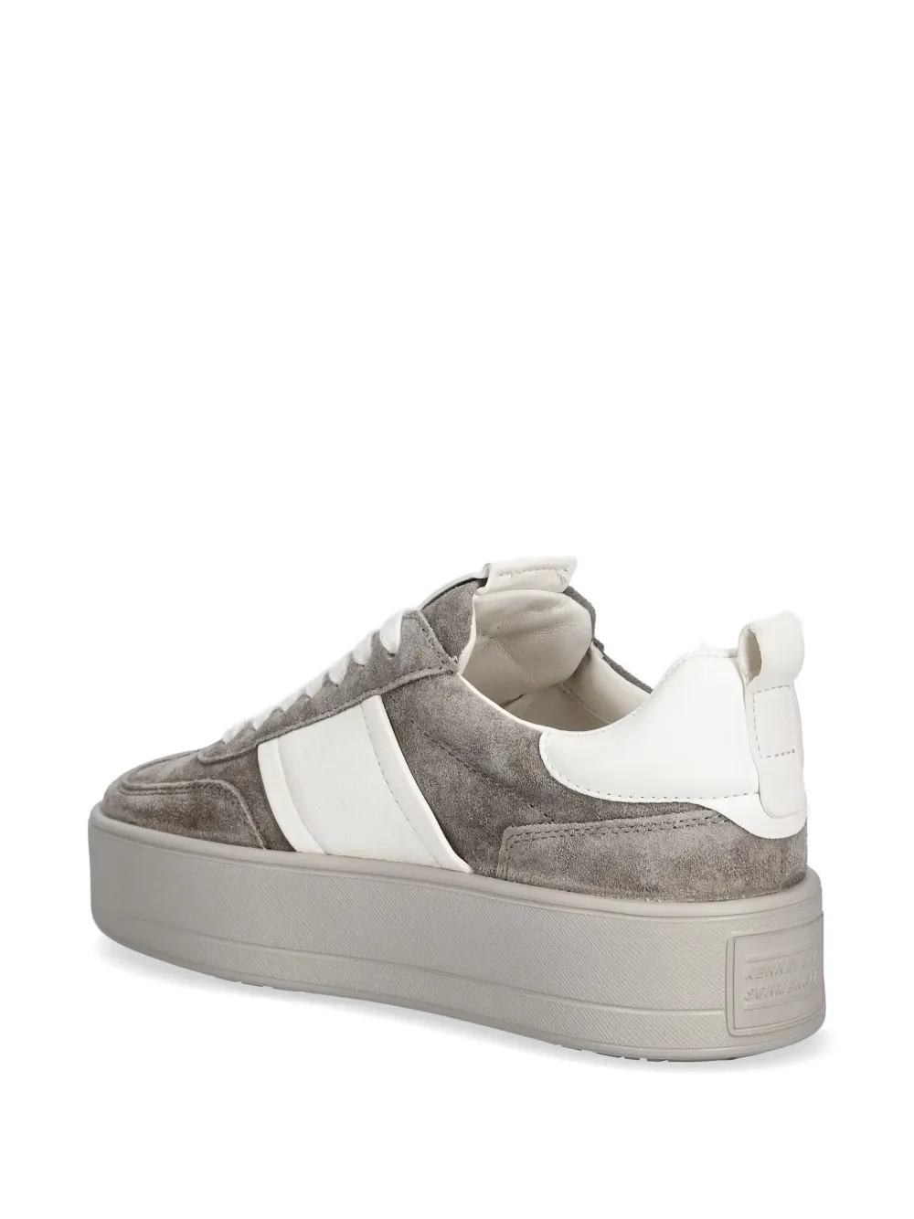 Kennel & Schmenger Bang suède sneakers met plateauzool Grijs