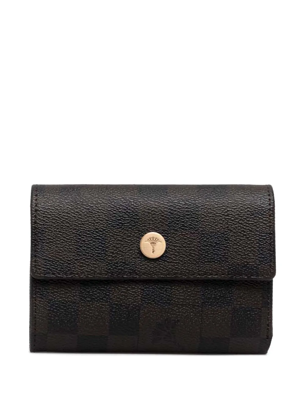 Joop! Cosma check-pattern wallet - Marrone