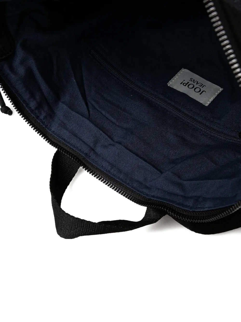 Joop! Rugzak met logodetail en rits Zwart