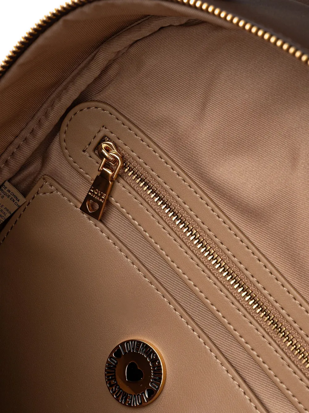 Love Moschino Logo-detail Backpack In Brown