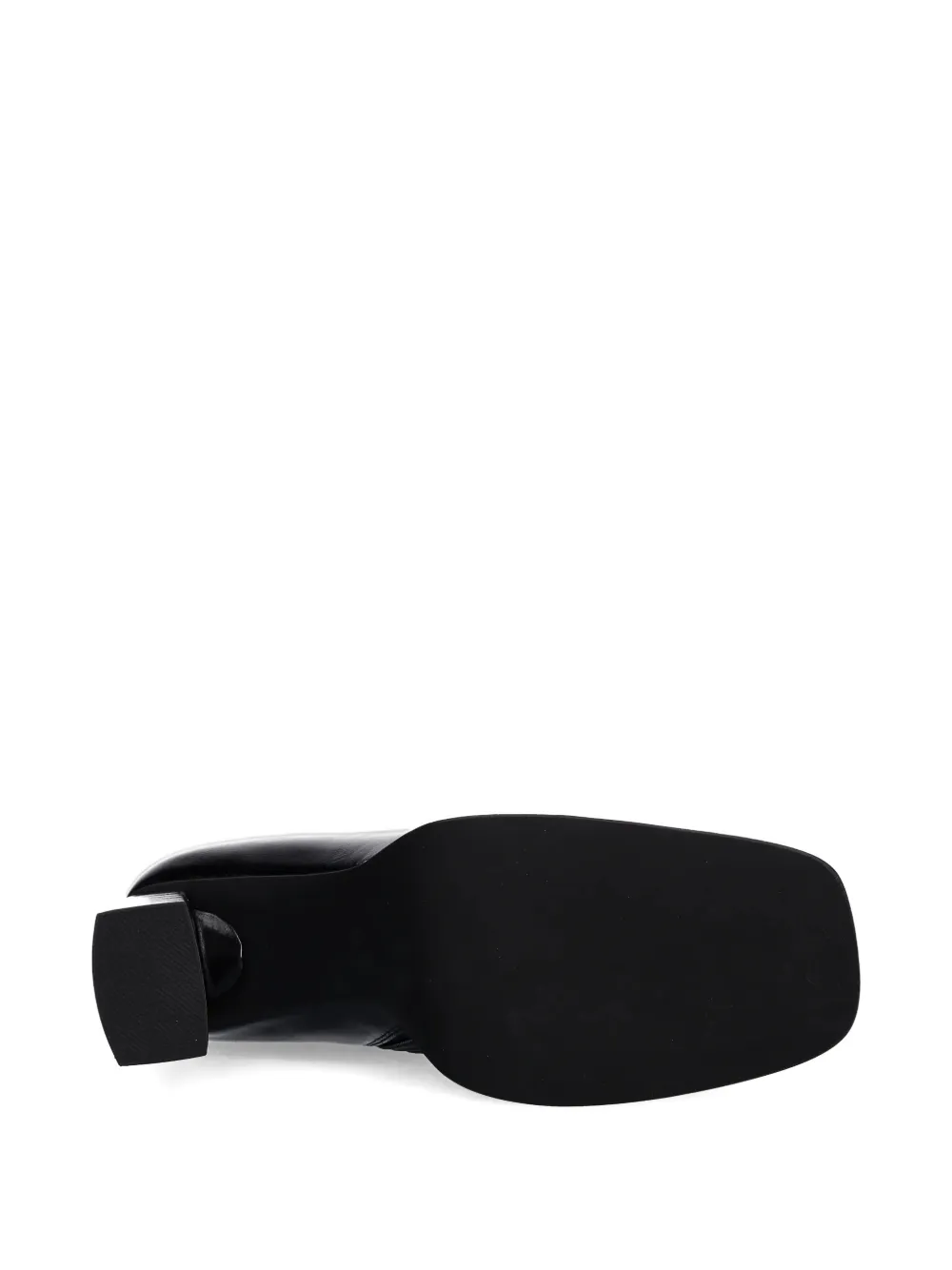 Jeffrey Campbell square-toe zip-up ankle boots Zwart