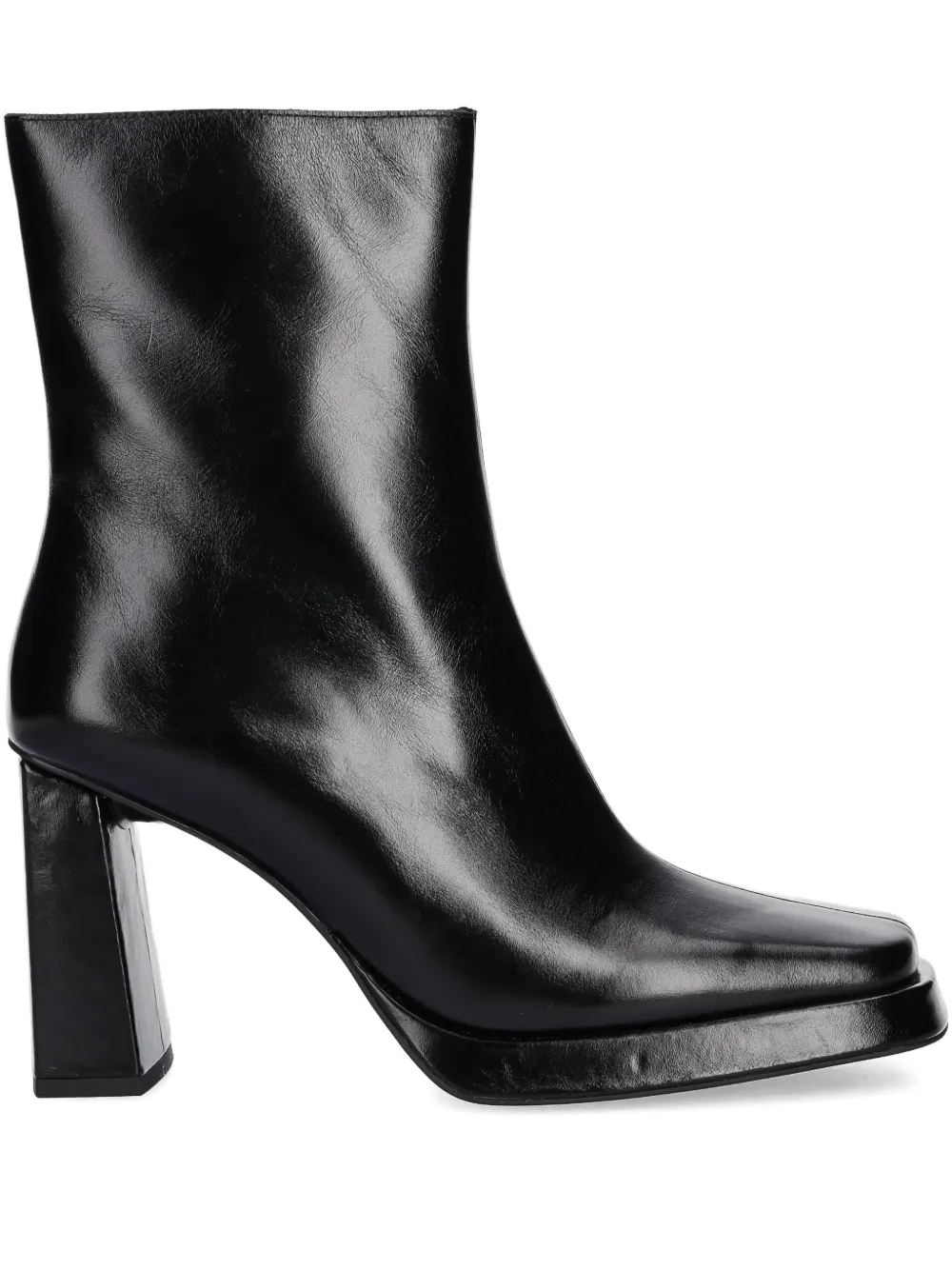 Jeffrey Campbell square-toe zip-up ankle boots | Black | Image 1