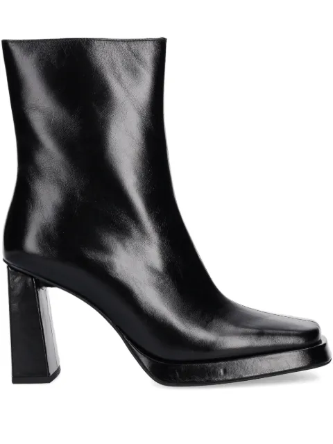 Jeffrey Campbell square-toe zip-up ankle boots