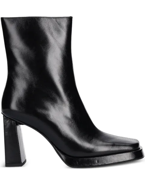 Jeffrey Campbell square-toe zip-up ankle boots