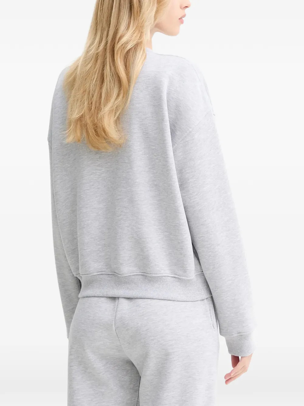  La Mania Logo-embroidered Sweatshirt - Grey 