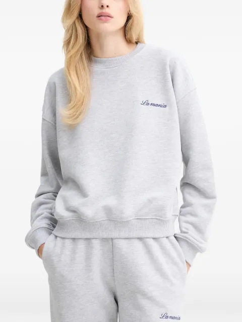 La Mania logo-embroidered sweatshirt