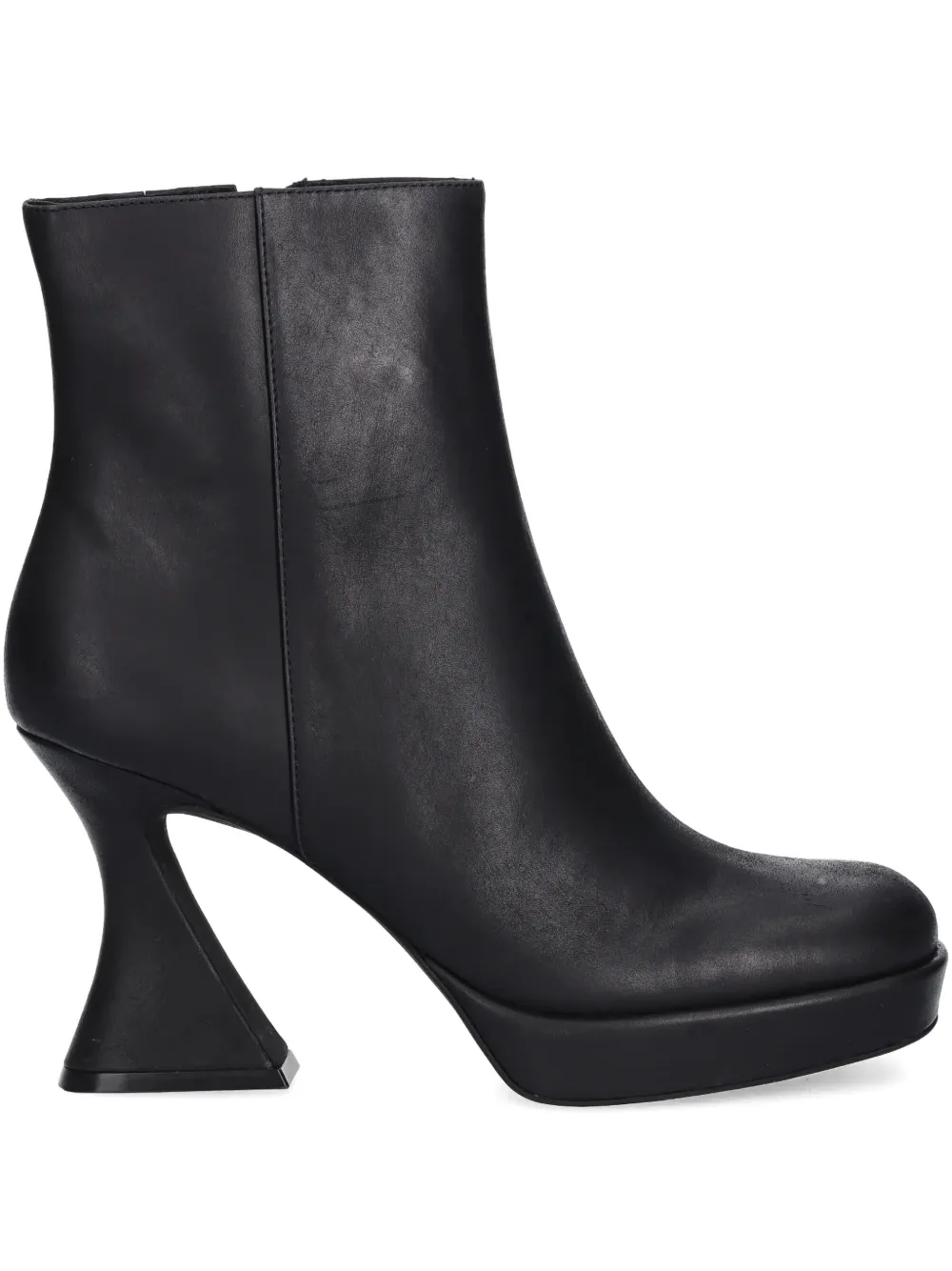 Jeffrey Campbell Humanity Platform Heel Ankle Boots In Black