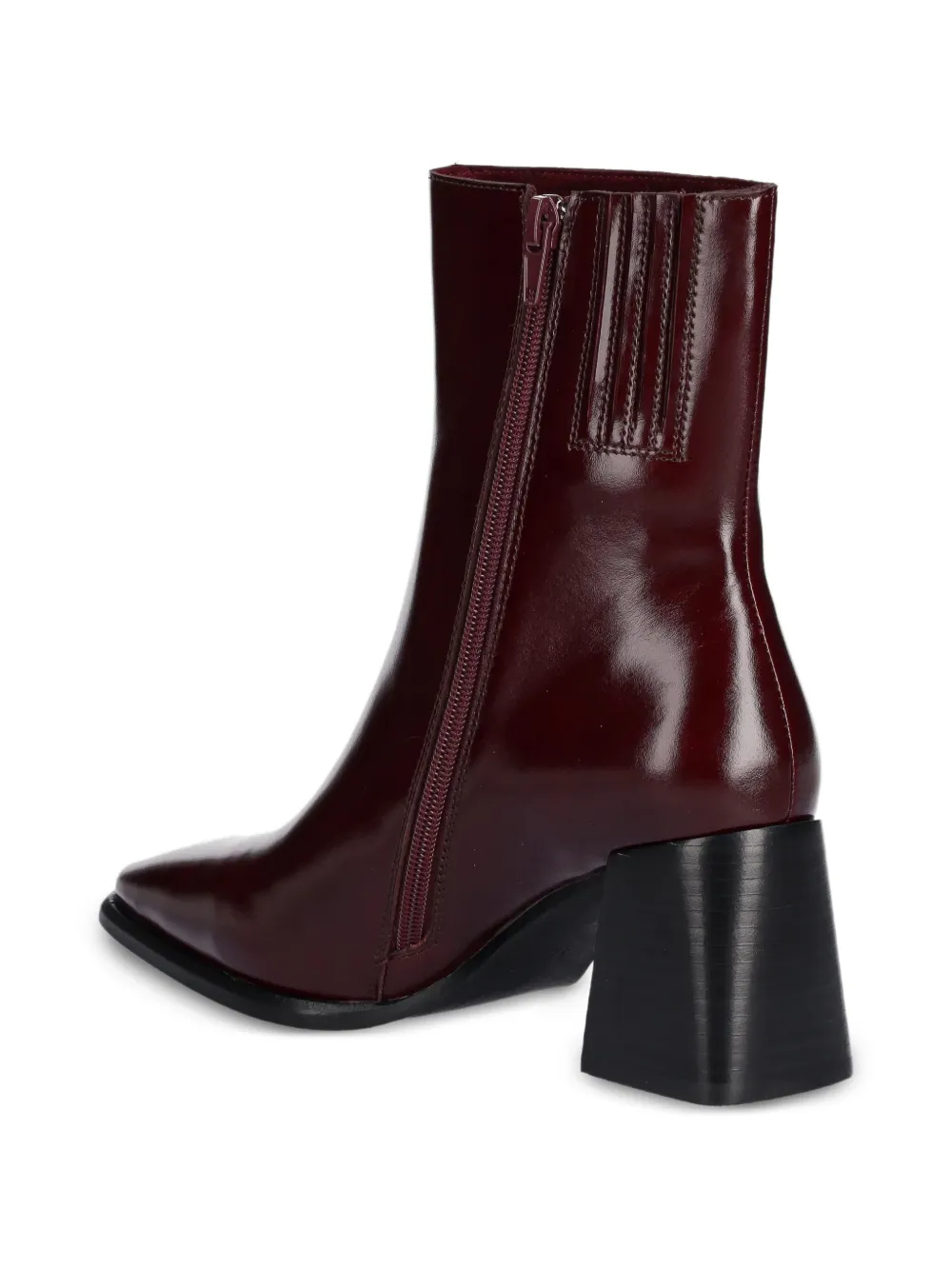 Jeffrey Campbell Sherpal leather ankle boots Rood