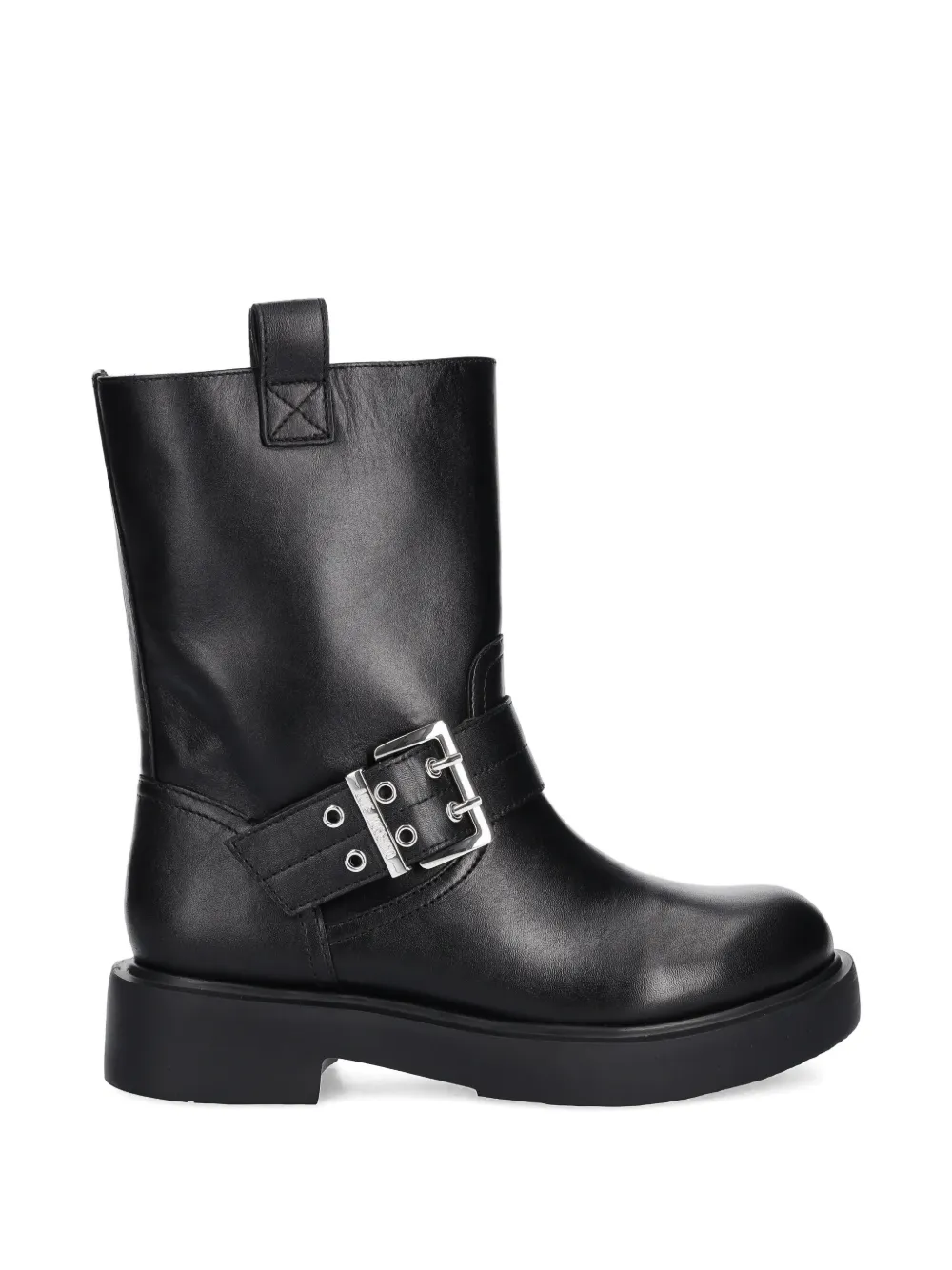 Love Moschino buckle-strap boots Zwart