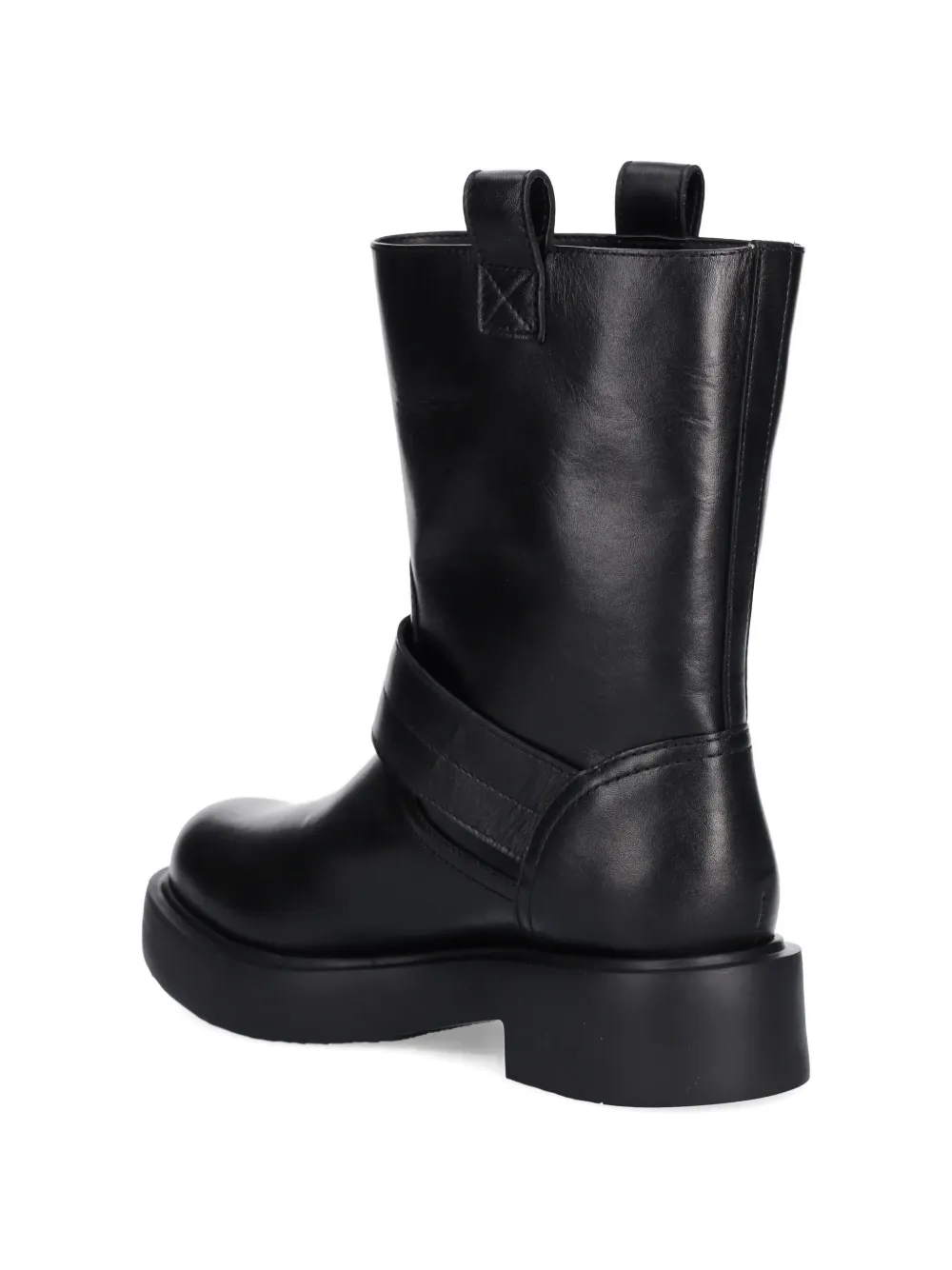 Love Moschino buckle-strap boots Zwart