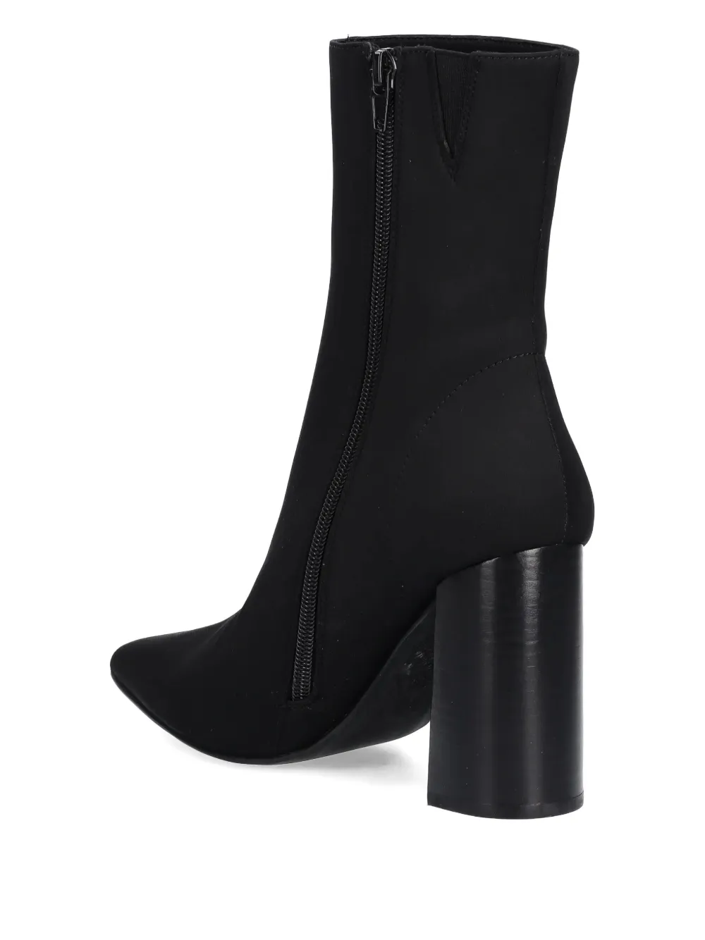 Jeffrey Campbell Siren-24 pointed block-heel ankle boots Zwart
