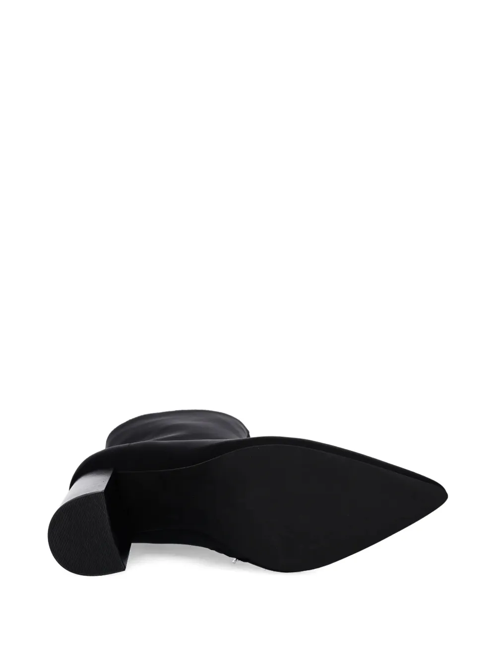 Jeffrey Campbell Siren-24 pointed block-heel ankle boots Zwart