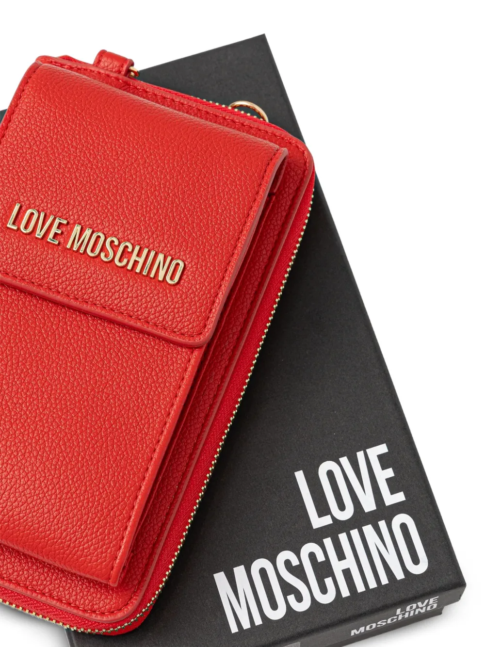 Love Moschino Portemonnee met logo Rood