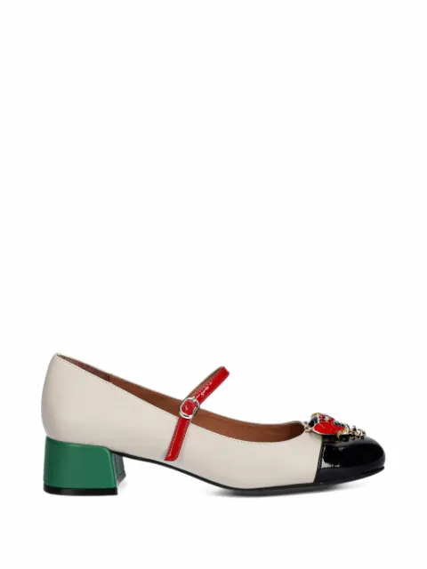Jeffrey Campbell Jitterbug insect-embellished patent-toe pumps
