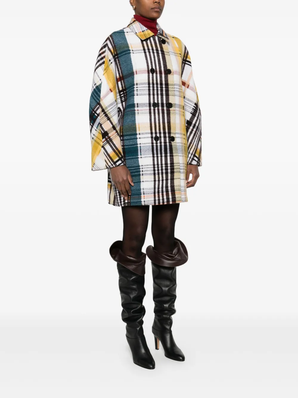 Missoni Wollen jas met dubbele rij knopen Wit