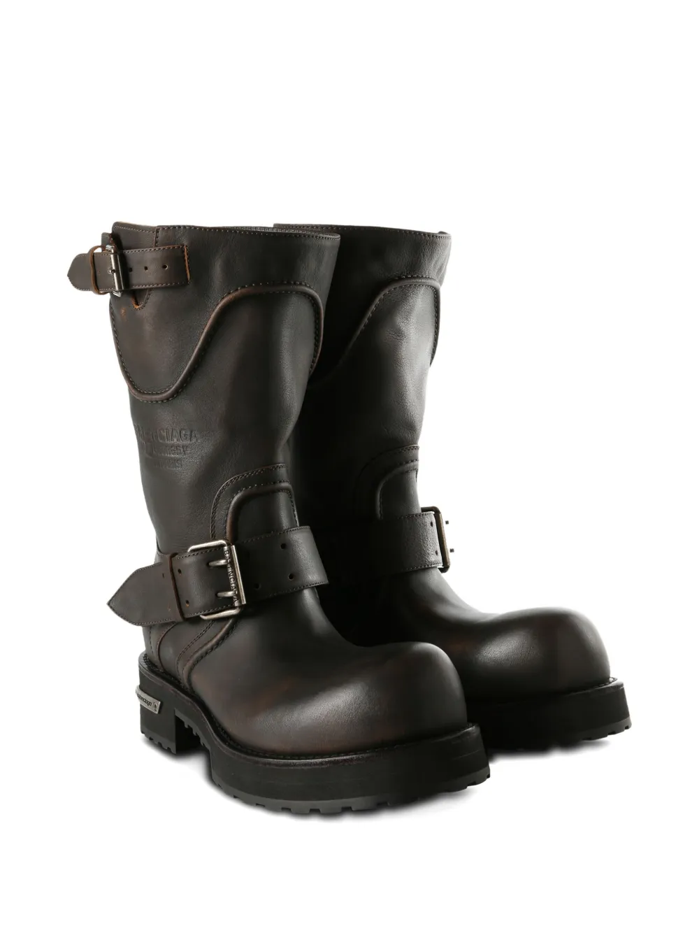 Balenciaga Laarzen met gespdetail Bruin