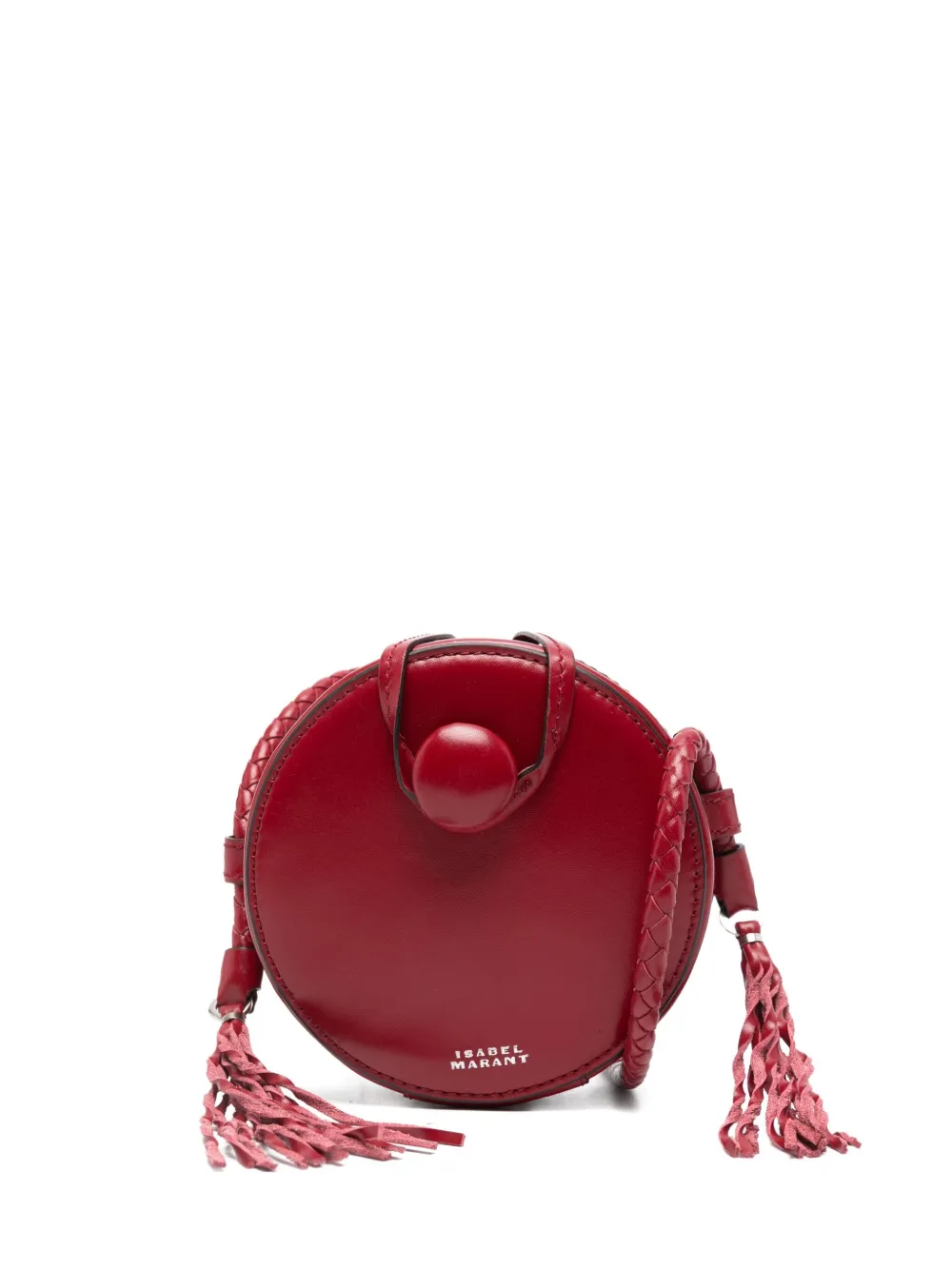 Isabel Marant Houna Leather Shoulder Bag In Red