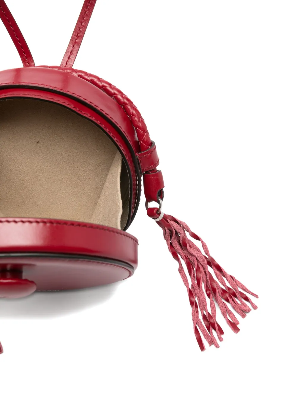 Isabel Marant Houna Leather Shoulder Bag In Red