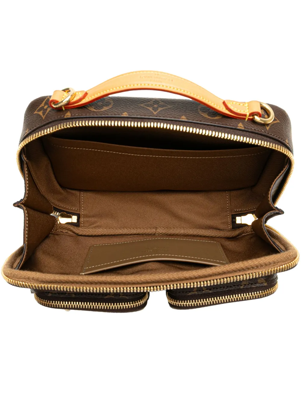 Pre-owned Louis Vuitton 2021 Monogram Utility Satchel In Brown