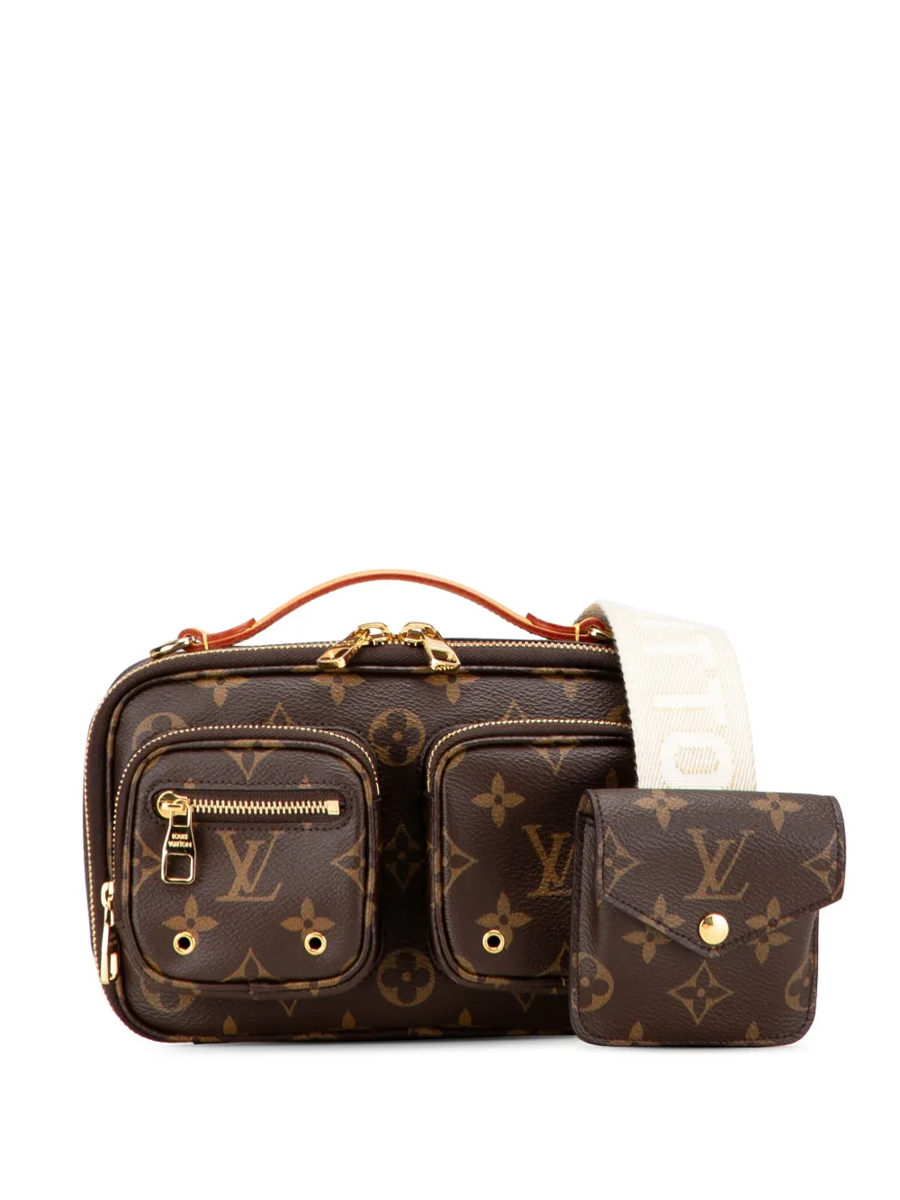 Louis Vuitton Pre-Owned 2021 モノグラム ユーティリティ サッチェルバッグ - ブラウン Louis Vuitton Pre-Owned 2021 モノグラム ユーティリティ サッチェルバッグ - ブラウン