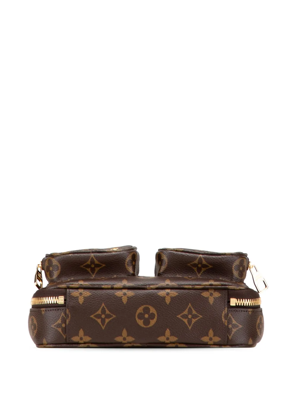 Pre-owned Louis Vuitton 2021 Monogram Utility Satchel In Brown