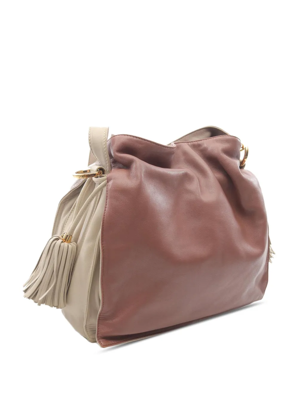 Pre-owned Loewe 2000-2025 Nappa Flamenco Tassel 30 Crossbody Bag In Brown