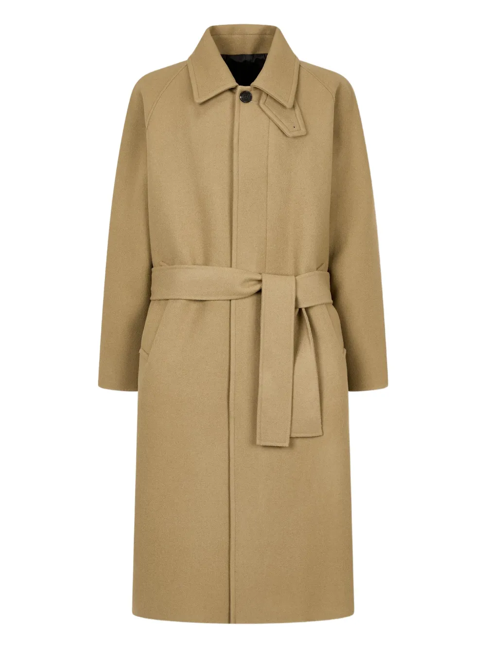 Studio Tomboy Wool Single-breasted Coat In Neutral