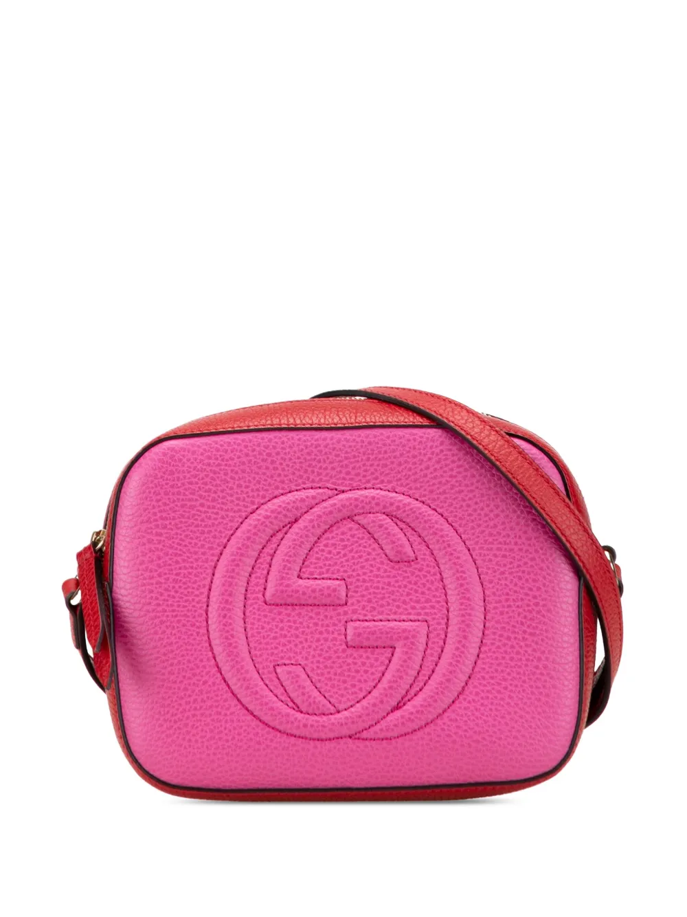 Gucci Pre-Owned 2016-2025 Small Bicolor Leather Soho Disco crossbody bag | Pink | Image 1