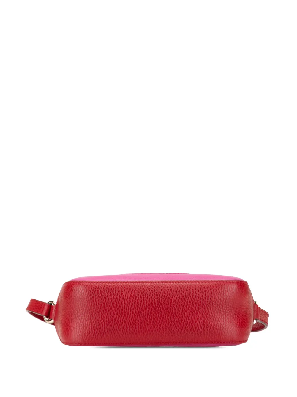 Pre-owned Gucci 2016-2025 Small Bicolor Leather Soho Disco Crossbody Bag In Pink